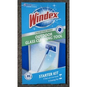 Windex Outdoor All In One Glass Window Cleaner Tool Starter Kit NEW Sealed Box